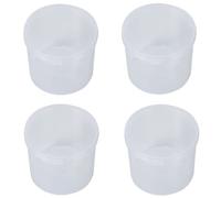 4Pcs Round Fish Hook Storage Box, 2.4x2.4x2.2inches Plastic Storage Containers with Hinged Lid, Storage Organizer for Screws, Beads, Earplugs, Jewelry and Hardware Accessories