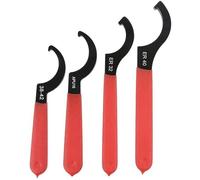 4Pcs Round Nut Hook Head Wrenches Curved Jaw Design for Tight Space Steel Construction Auto Set Thread Wrench