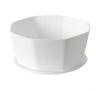 4Pcs Round Plastic Flower Pots for Succulents, Enhancing the Decor of Window Sills, Shelves, and Garden Spaces (Large)