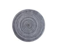 4pcs Round Table Mat Woven Ramie Placemats Anti Slip Dining Table Mats Non-Slip Tableware Bowl Pads Kitchen Drink Cup Coasters(Silver,4 pcs 11 cm)