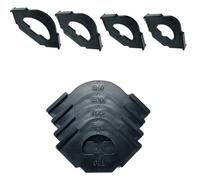 4pcs Router Templates Kits for Woodworking with Fast R Angled and Positioning Jigs R20-R40 Half Round Locator Woodworking Corner Locator