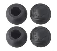 4pcs Rubber Ball Feet Pad fit for Camping Moon Chair, 22mm Inner Diameter Leg Cover Protectors for Outdoor Sand Grass Rocks(Black)