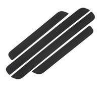 4PCS Rubber Car Door Sill Protectors for Ford Focus EcoSport Kuga Mondeo Fiesta Puma, Anti Scratch Threshold Strips Entry Guards Kick Plates Door Edge Step Scuff Cover,A/Black