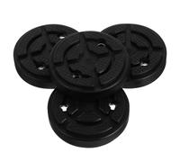 4pcs Rubber Car Lift Pad for Double Post Lifts 7cm Hole Spacing Black