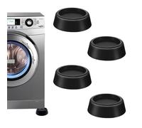 4Pcs Rubber Feet Washing Machine Stabilisers Anti Vibration Pads Non Slip Pads For Dryer, Anti Vibration Feet, Dryer Washing Machine Feet Pad Washing Machine Rubber Feet Pad (Black)
