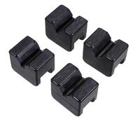 4pcs Rubber Jack Adapter Block for Most Jacks and Vehicles Black | Non Slip Surface, Wear Resistant Rubber, Supports Safer Lifting, Practical Pinch Weld Protection
