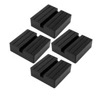 4pcs Rubber Jack Pad Black Universal Support Block for Car Maintenance