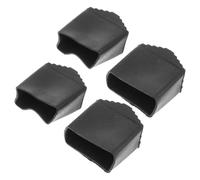 4pcs Rubber Ladder Feet Covers for Step Ladders, Black Anti Slip | Square 2x4cm Inner Size, Easy Installation, Shock Absorption, for Furniture and Outdoor Maintenance
