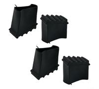 4Pcs Rubber Ladder Foot Pads, Anti-Slip Folding Leg Covers for Telescopic & Herringb1 Ladders, 2.5x5cm Inner Diameter, Black