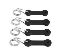 4PCS Rubber Latch Strap and Hook Set Heavy-Duty Spring Wire Design Secure Lower Bagger Chute to Mower Deck Compatible with 42 46 48 54 Inch Riding Lawn Tractor Decks