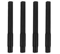 4pcs Rubber Milking Tube for Farm, Black Flexible Hose Replacement | Secure Connection, Smooth Interior for Teat Cups, Daily Dairy Operations and Sanitation
