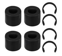 4pcs Rubber Roller Resolution for Cricut Maker and 4pcs Rubber Roller Replacement, Retaining Clip Rings Compatible with Cricut Maker, Keep Rubber Roller from Moving