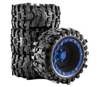 4PCS Rubber Tires Wheels 89x43mm for 1/16 TRAXXAS Summit E-REVO ARRMA Gorgon GROM MINI KRATON 3S MJX SCY HBX RC Car