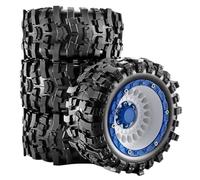 4PCS Rubber Tires Wheels 89x43mm for 1/16 TRAXXAS Summit E-REVO ARRMA Gorgon GROM MINI KRATON 3S MJX SCY HBX RC Car