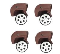 4PCs Rubber Trolley Casters Replacement for Luggage Box 60x12mm/55x12mm Heavy Duty Suitcase Wheel 360 Degree