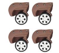 4PCs Rubber Trolley Casters Replacement for Luggage Box 60x12mm/55x12mm Heavy Duty Suitcase Wheel 360 Degree