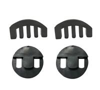 4Pcs Rubber Violin Practice Mute, Claw Style & Round Tourte Style Mute for Violin