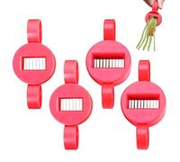 4Pcs Runner Bean Slicer, Runner Bean Stringer, Manual Vegetable Prep Gadget for Quick Slicing and De-Stringing Beans, Compact Kitchen Accessory