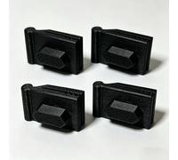 4Pcs RV Awning Fabric Clips for Thule Omnistor Keder Rail | No-drill quick install clips, slide freely, firmly clamp tarpaulin, practical accessory for caravan sunshade.