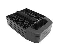 4PCS RV Stabilizing Jack Pad Prevent Jacks Sinking Anti Slip Weather Proof Leveling Jack Block for Caravan Trailer (Black)