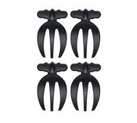 4Pcs Salad Hands Portable Mixing Tongs Salad Servers Fork Vegetable Fruit Mixing Spoon Kitchen Tool Easy to Use Portable Tongs