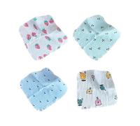 4Pcs Saliva Towel Baby Towel Newborn Baby Infant Cotton Wiping Towel MultiLayers Baby Feeding Bibs 20/25/30/34cm
