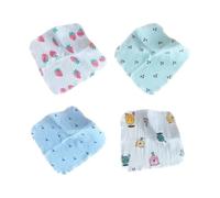 4Pcs Saliva Towel Baby Towel Newborn Baby Infant Cotton Wiping Towel MultiLayers Baby Feeding Bibs 20/25/30/34cm