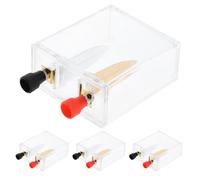 4pcs Saltwater Power Generation Liquid Battery Science Experiment Kit | DIY Physical Science Supplies, Classroom and Club Use, Plastic Iron Copper Parts, Stem Teaching Aid