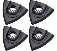 4Pcs Sanding Pads 80 mm for Attaching Pads, Multi-Tool Blades Oscillating Multi Tool Accessories Compatible with Worx Mikita Dewalt Power Tool, Worx Tool, Bosch - Black