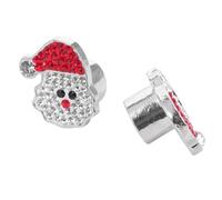 4pcs Santa Claus Tire Dust Cap Copper Rhinestone Valve Stem Cap