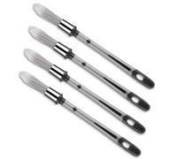 4Pcs Sash Brushes, Small Touch up Paint Brush 0.37 Inch, Touch Up Tool for Baseboards Furniture, and House Wall Corners