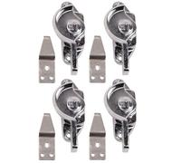 4PCS Sash Window Fitch Fastener, Left Stainless Steel Sash Brighton Window Fastener, Lever Lock Sash Window Fastener, Twist Catch Latch, Window Lock Fastener
