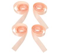 4pcs Satin Ballet Ribbon Dance Ribbon Pink Satin Fast Adjustment Comfort Adjustable Fit for Women Ballerina Ballet Pointe Shoes Training Stage Performance