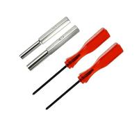 4PCS Screwdriver Set, 3.8mm & 4.5mm Security for Game Bits for NES for SNES N64 Game Boy for Genesis, Stainless Steel Repair Tool Kit