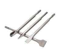 4Pcs SDS Plus Chisel Set Point Groove Gouge Flat Chisels 250Mm Electric Hammer Chisel Concrete Brick Wall Tile Slotting Drilling