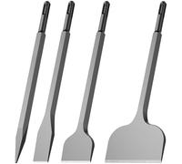 4Pcs SDS Plus Floor Scraper Electric Hammer Replaceable Blade Scaling Chisel Shovel for Tile Brick Concrete Wall Removal Tools