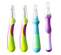4PCS Seam Rippers Colorful Stitch Seam Ripper Handy Stitch Unpicker with Ergonomic Handles for Sewing/Crafting Removing Threads（Three Styles）