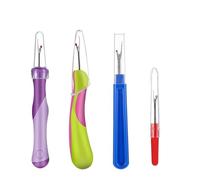 4Pcs Seam Rippers for Sewing, Stitch Unpicker Remover Tool with Safety Caps,Thread Picker Tool, Quick Unpick Seam Ripper for Hand Sewing Unpicker Knitting Cross Stitch Embroidery Thread Removal