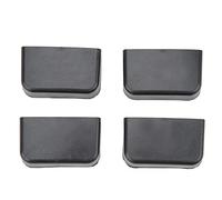 4Pcs Seats Slide Rail Pad Cover Protectors for Y 2021 to 2023, Model Y 2021 to 2023k, ABS Plastic Seats Base Wrap Protectors for Vehicle(Black)