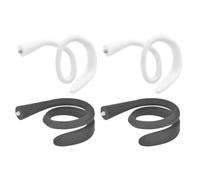 4PCS Security Camera Flexible Twist Mount, Outdoor Indoor Camera Twist Mount, Adjustable Sturdy Twist Mounting Tool, Twist-Away Mount For Outdoor Cameras (WT+BK)