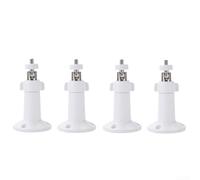 4pcs Security Camera Mount Bracket 360 Rotatable Wall Stand for Outdoor Indoor Use - Compatible with Ring for arlo Pro - ABS White 9.5cm