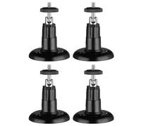 4PCS Security Camera Wall Mount, Security Outdoor Camera Wall Mounts, Adjustable Security Camera Brackets for Outdoor Indoor Camera (BK)