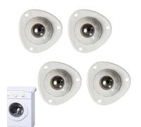 4Pcs Self Adhesive Caster Wheels, 360 Degree Swivel Appliance Rollers, Sticky Furniture Ball Castors, Stick On Pulley Rollers for Kitchen, Trans Cans, Cabinets, Furniture & Storage Boxes