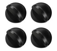 4Pcs Self Adhesive Floor Door Stoppers, Polished Oval Door Stopper Floor Mounted Half Moon Doorstop Wall Protector Door Stop with Glues for Hard Floor Glass, Black