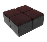 4pcs Self Adhesive Furniture Risers Square Bed Feet Lifter Heavy Duty