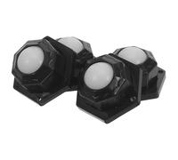 4pcs Self-adhesive Mini Casters with 360° Rotation Black | Easy Installation with No Drilling Required, Wear-resistant Nylon and Steel Material, Silent Rolling Wheels for Home
