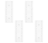 4PCS Self Adhesive Power Strip Holder,Desktop Socket Fixer,Adhesive Punch-free Socket Holder,No Punch Wall Mounted Socket Fixer,Sliding Design Socket Holder,for Cable Storage in Kitchen,Office