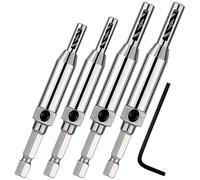 4pcs Self Centering Drill Bit Set, Hinge Drill Bit Self Centring 1/4 Inch High Speed Drill Bits For Door, Window, Cabinet Hinge Pilot Hole (2.4mm, 2.8mm, 3.6mm,3.8mm)