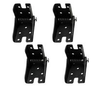 4Pcs Self-Locking Folding Hinge, 90 Degree Folding Table Legs Brackets Foldable Support Hidden Hinge for Tables Workbench Furniture (Black)