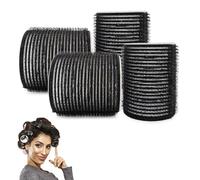 4Pcs Self-stick Large Velcro Rollers for Hair, Salon Bangs Hairdressing Curlers, Women Long Medium Wave Band Curling Tools